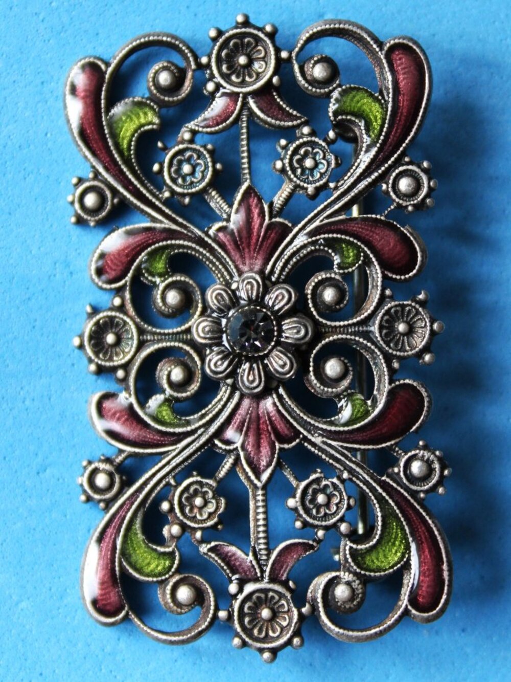 1980-S VINTAGE CATHERINE POPESCO FRANCE ART NOUVEAU FLEUR STYLE BROOCH